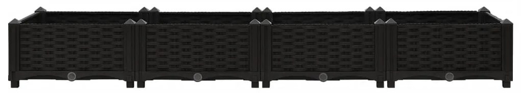 Canteiro elevado 160x40x23 cm polipropileno