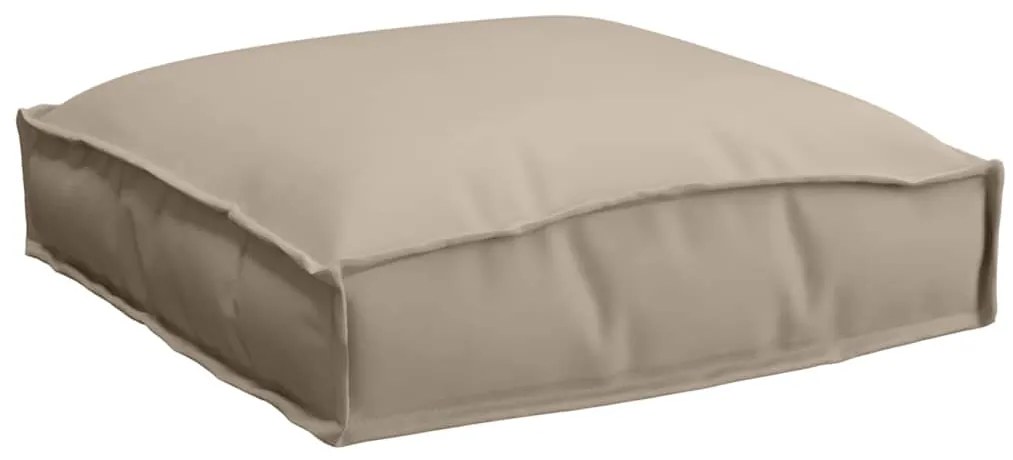 Almofadas de Palete para Assento 4 pcs Taupe 40x40x8 cm em Tecido Oxfo