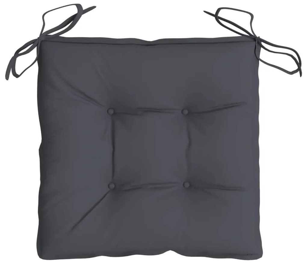 Almofadões de cadeira 6 pcs 50x50x7 cm tecido oxford antracite