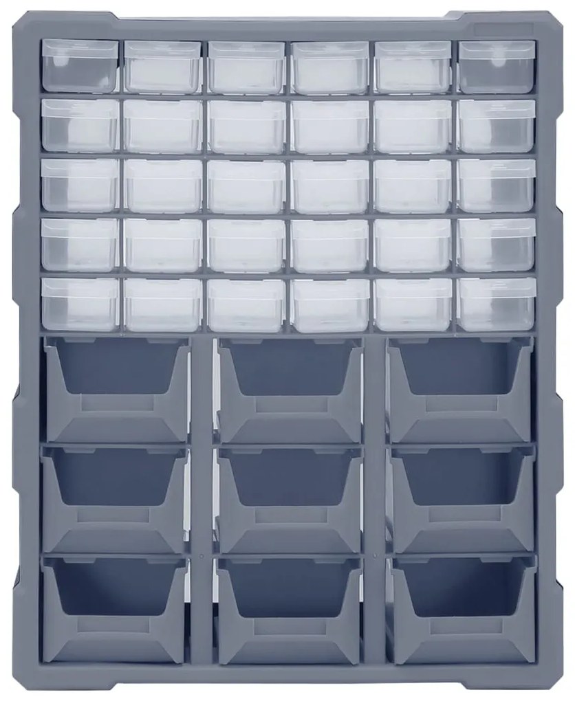 Caixa organizadora com 39 gavetas 38x16x47 cm