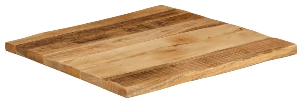 Tampo de mesa c/ borda viva 80x80x2,5cm mangueira áspera maciça