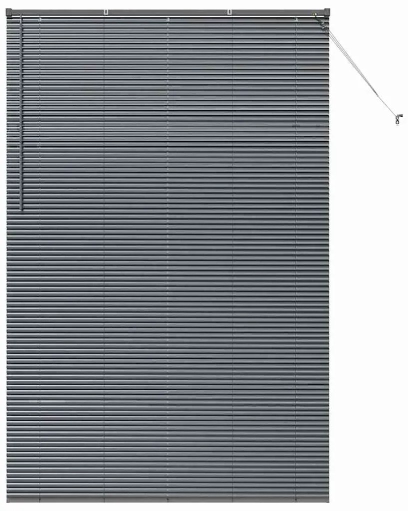 Persiana de Janela Cinzento-escuro 150 x 220 cm Alumínio