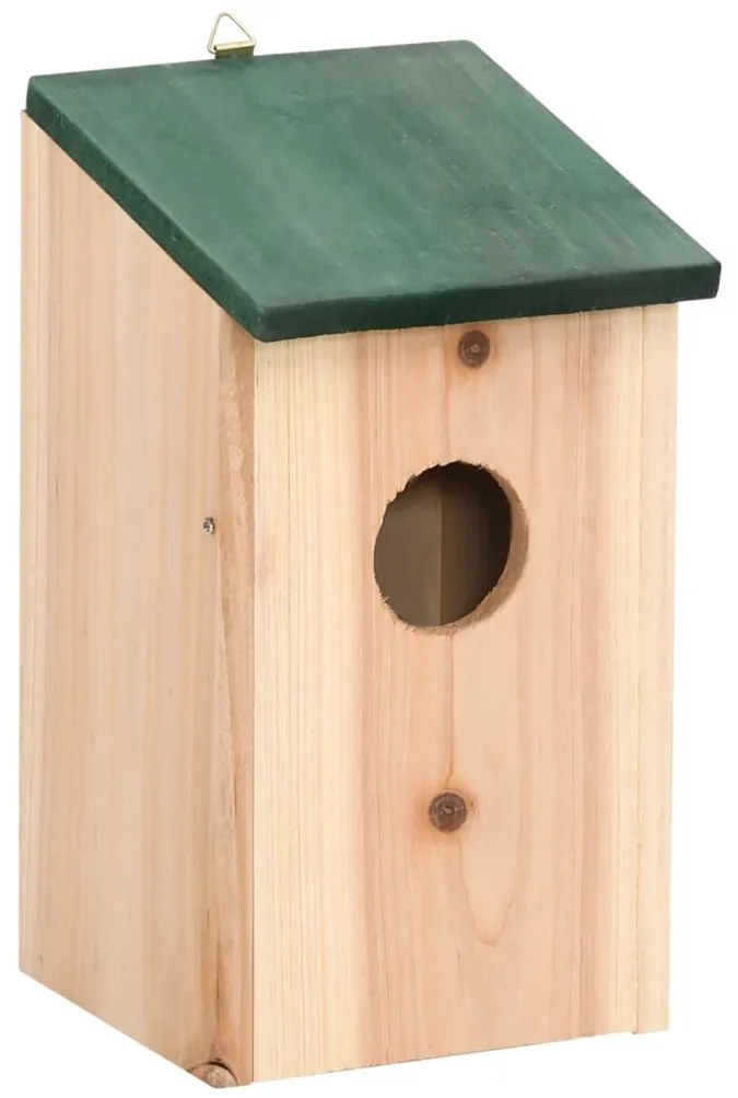 Casas para pássaros 8 pcs madeira 12x12x22 cm