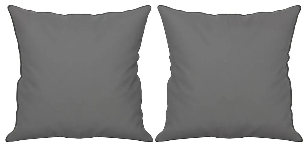 Sofá 2 lugares c/ almofadas 120 cm microfibra cinzento-escuro