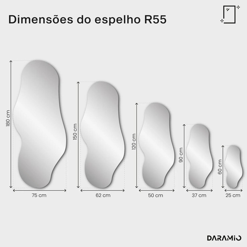 Espelho verde Pure R55
