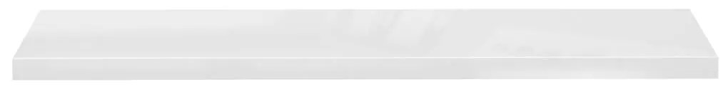 Prateleira de parede suspensa 120x23,5x3,8 cm MDF branco