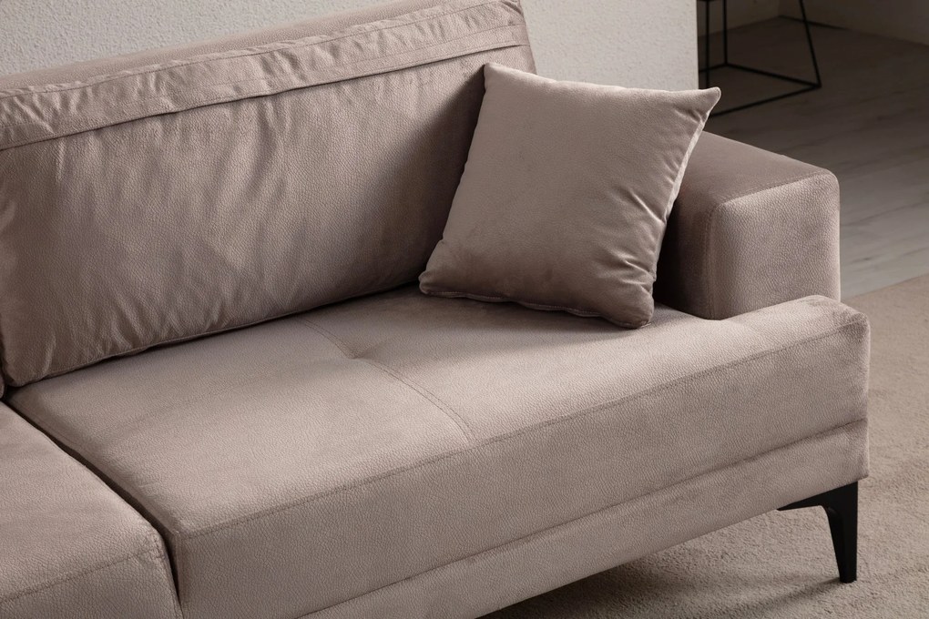 Sofá de 3 Lugares Astana – Bege – 234x78x100 cm