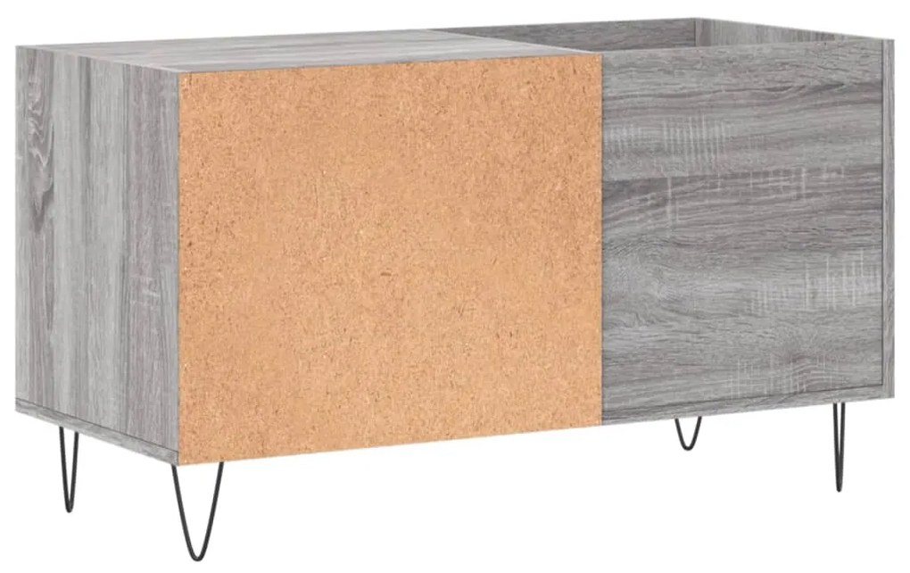 Armário p/ discos 85x38x48 cm derivados madeira cinzento sonoma