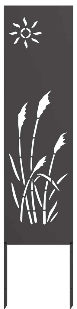 vidaXL Tela de Privacidade para Jardim Fretwork Preto 32 x 140 cm