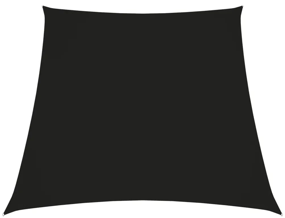 Para-sol estilo vela tecido oxford trapézio 3/5x4 m preto