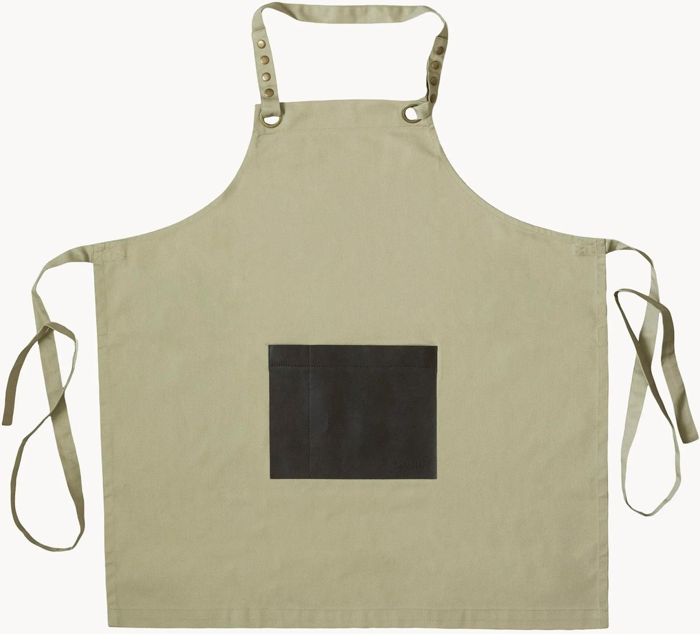 Avental com bolso em pele sintética Honoré