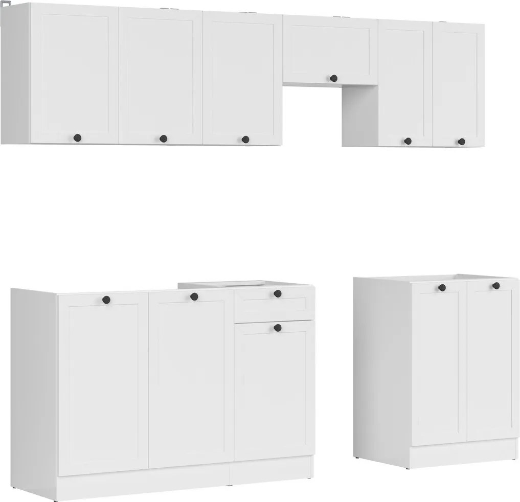 Conjunto de cozinha modular Classic White 120