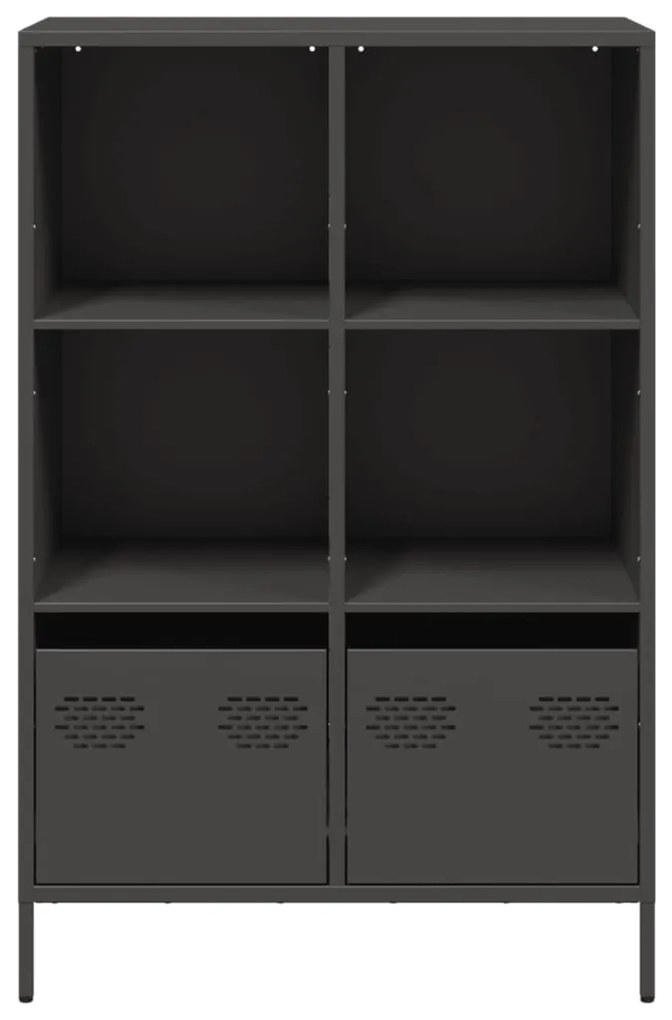 Móvel alto 68x39x103,5 cm aço preto