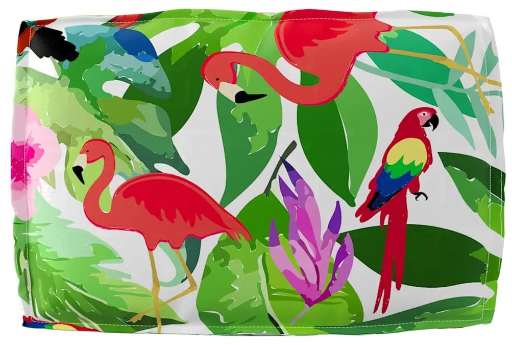 Almofada para Palete - Encosto Selva Tropical 60 x 40 x 12 cm, Tecido