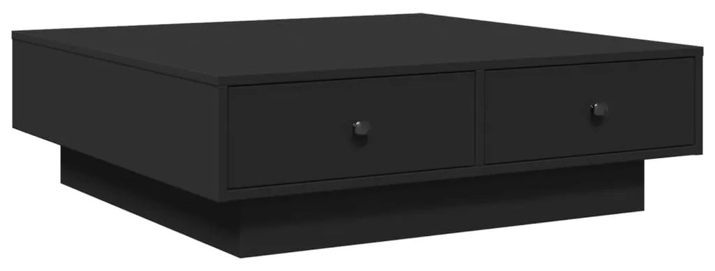 Mesa de centro 90x90x28 cm contraplacado preto