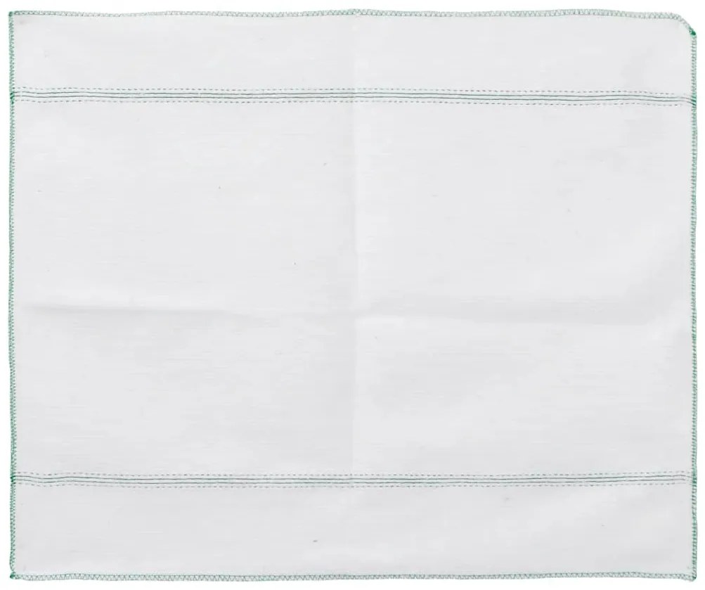 Panos de Limpeza 10 pcs 50x60 cm branco com riscas verdes