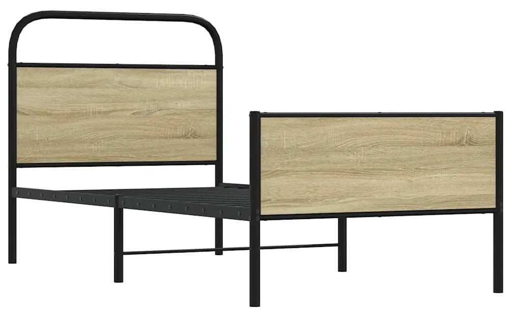 Estrutura cama s/ colchão derivados de madeira carvalho sonoma