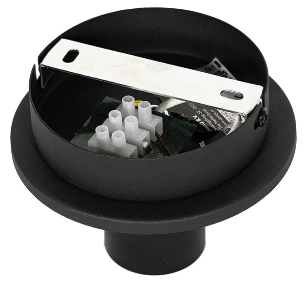 Candeeiro de Teto Oriental Preto com Bambu Natural 30 cm - Pua