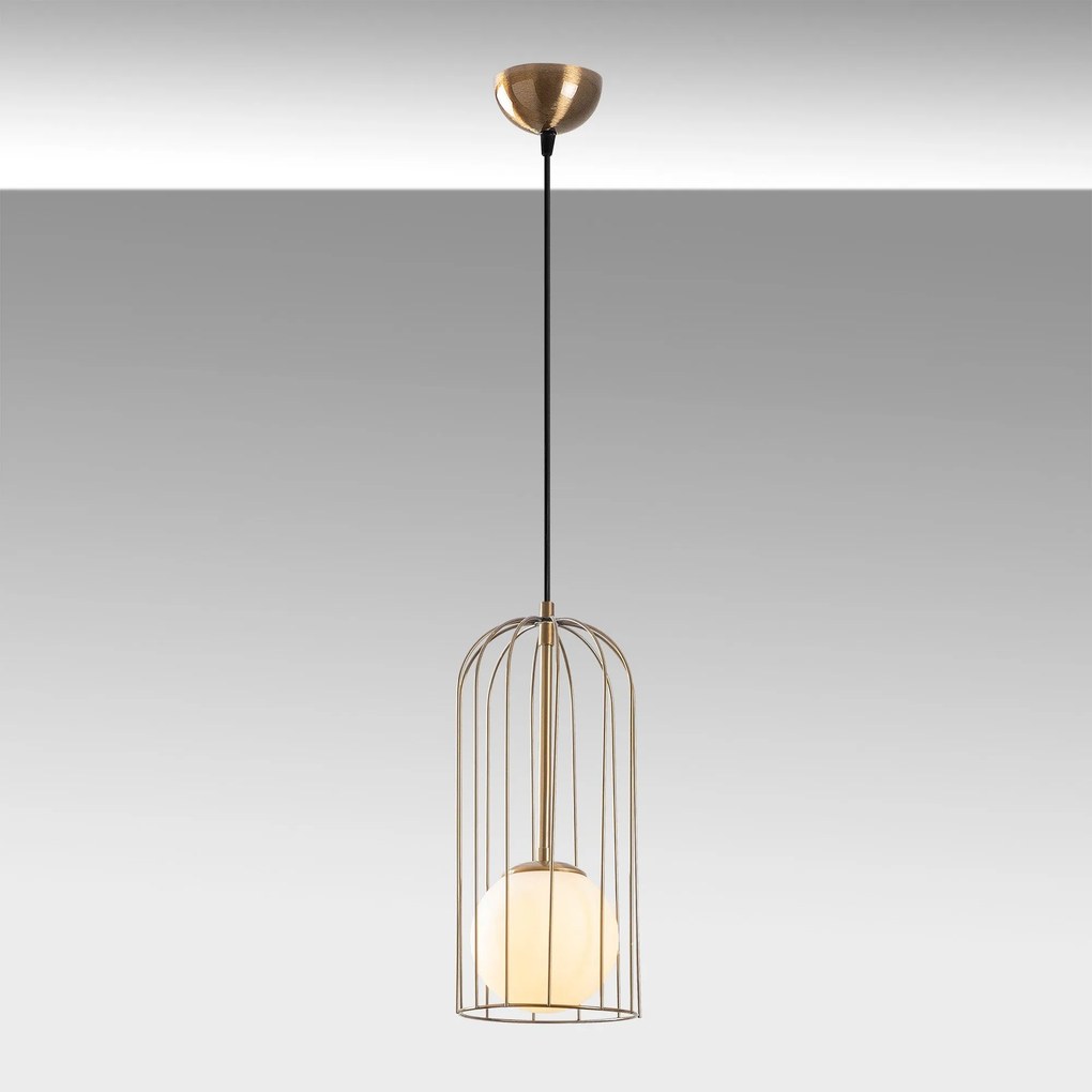 Candeeiro Chandelier Tweety – Branco Vintage – 17 x 17 cm