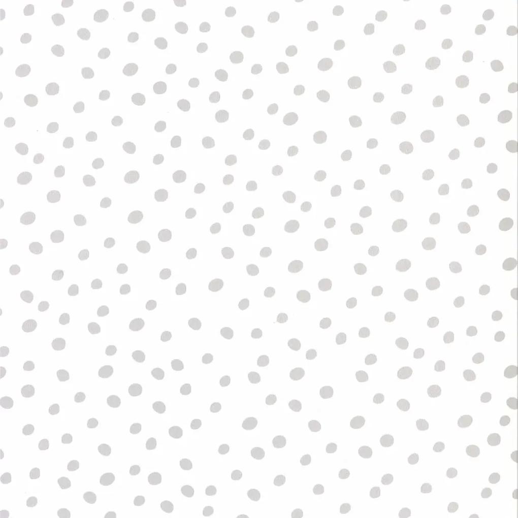 Fabulous World Papel de parede Dots branco e cinzento 67106-1
