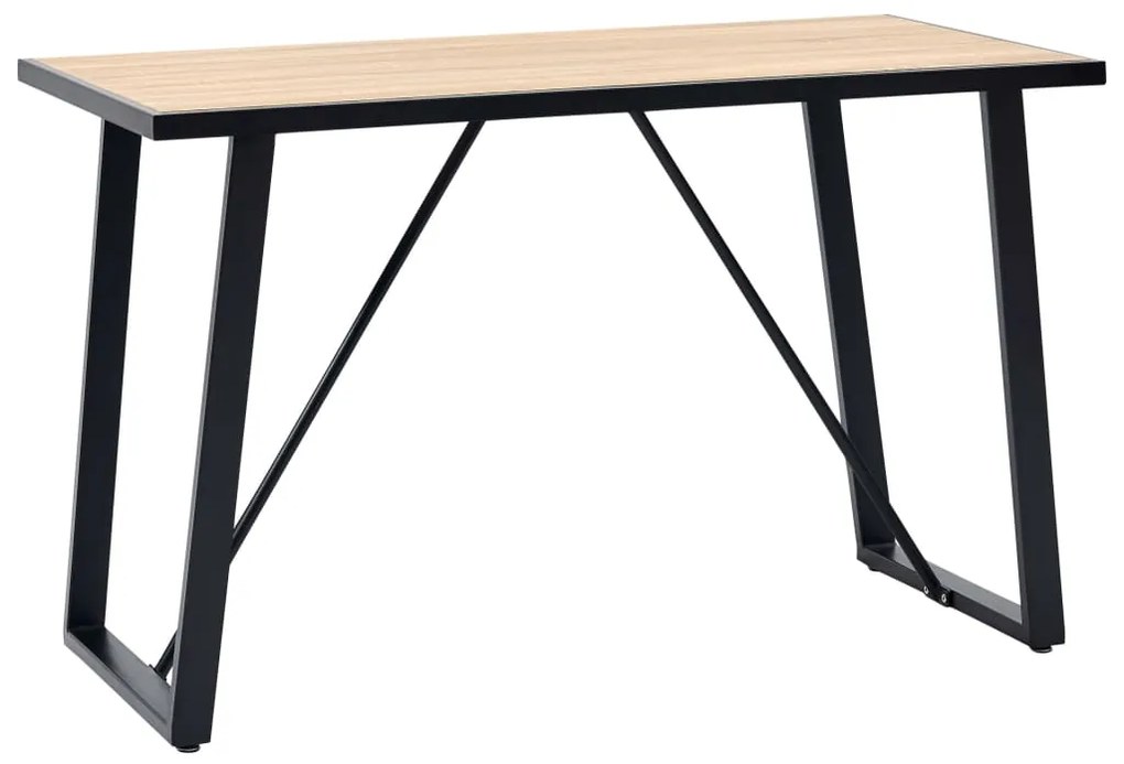 vidaXL Mesa de jantar 120x60x75 cm MDF cor carvalho