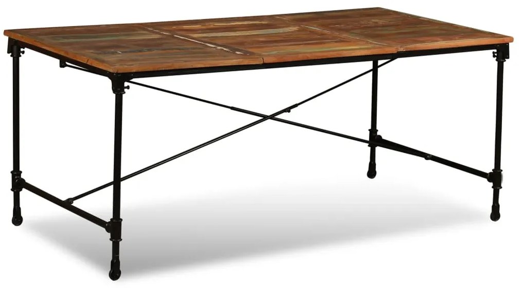 Mesa de jantar madeira reciclada maciça 180 cm