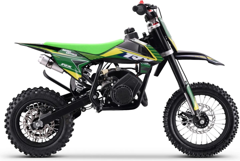 Moto Cross Gasolina para crianças BNO Motors Cross TRX 60 cc Verde