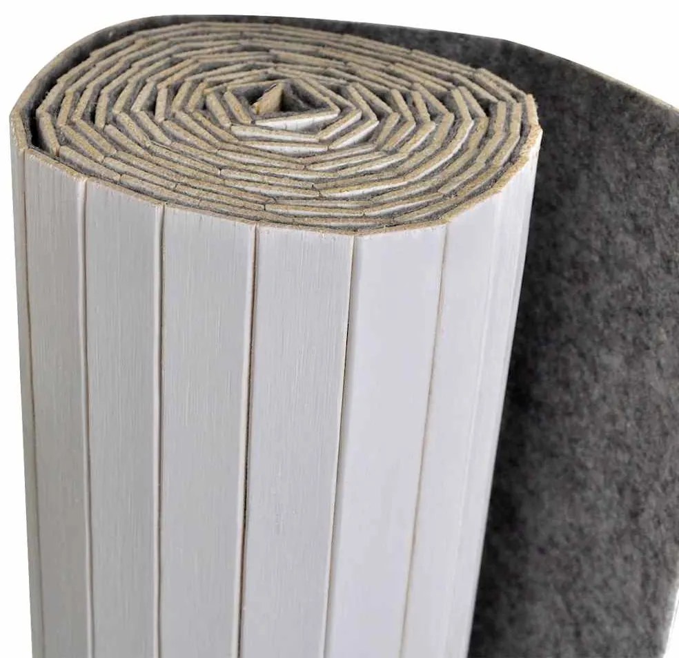Biombo/divisória de sala 250x165 cm bambu branco