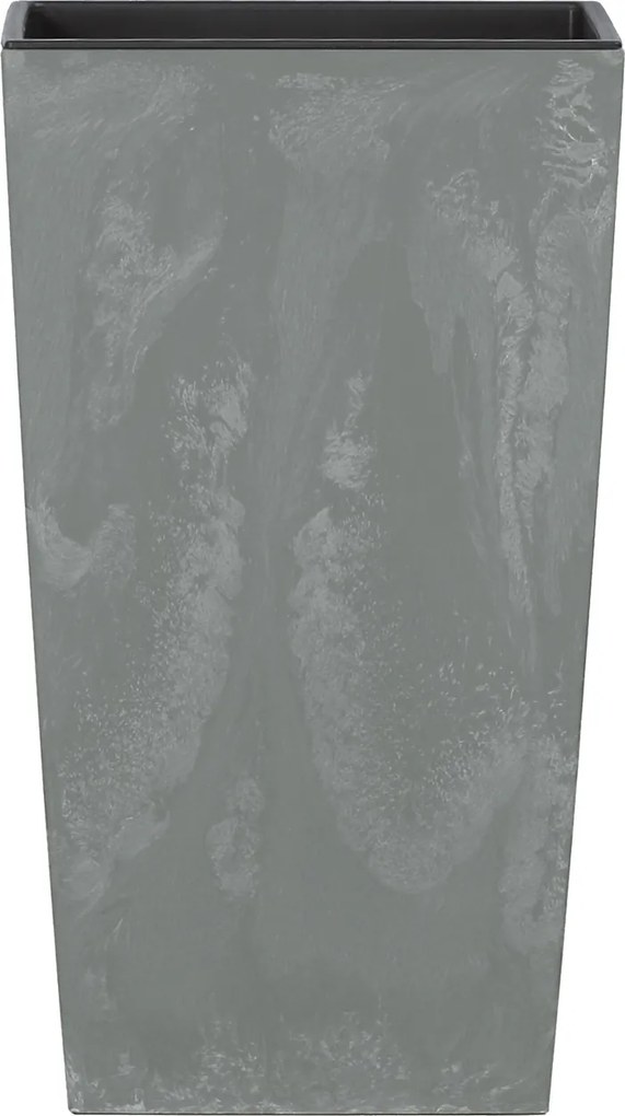 Vaso de flores Aspeto de betão 49L 32,5 x 32,5 x 61 cm cinzento
