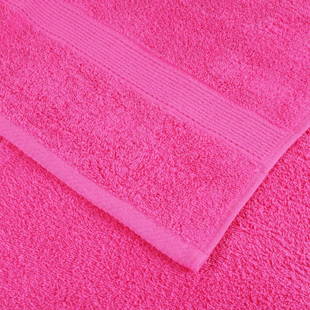 6pcs Conjunto toalhas banho premium SOLUND 600 gsm rosa