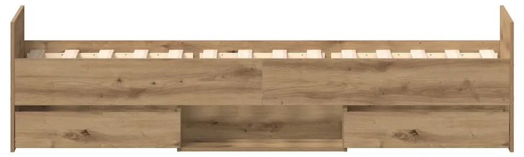 Estrutura de cama sem colchão 90x190cm derivados de madeira
