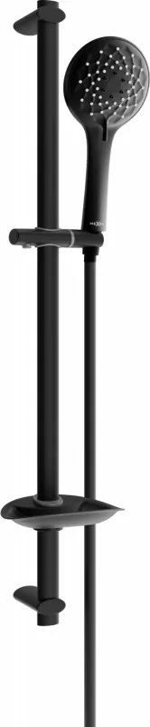 Mexen DB74 conjunto de chuveiro deslizante, preto - 785744584-70