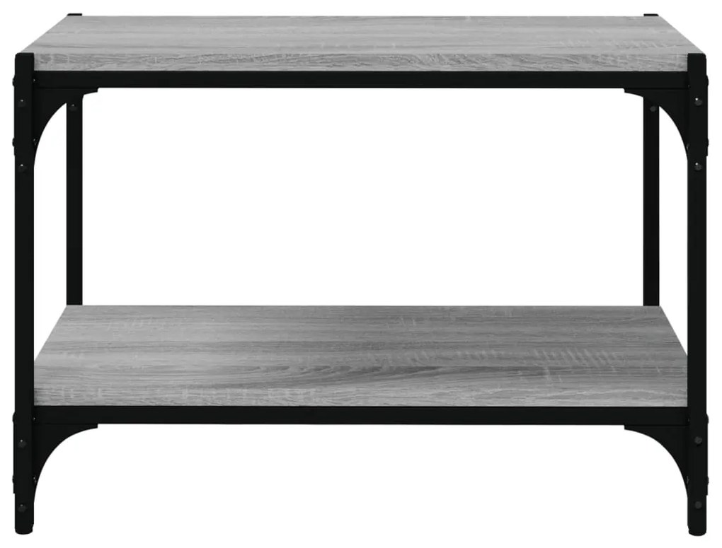 Móvel de TV 60x33x41 cm derivados madeira/aço cinzento sonoma