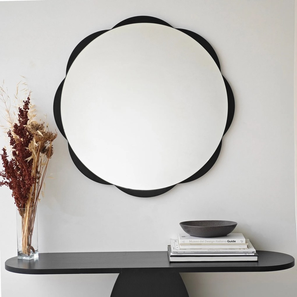 Espelho Fiore – Preto – 65 cm x 65 cm