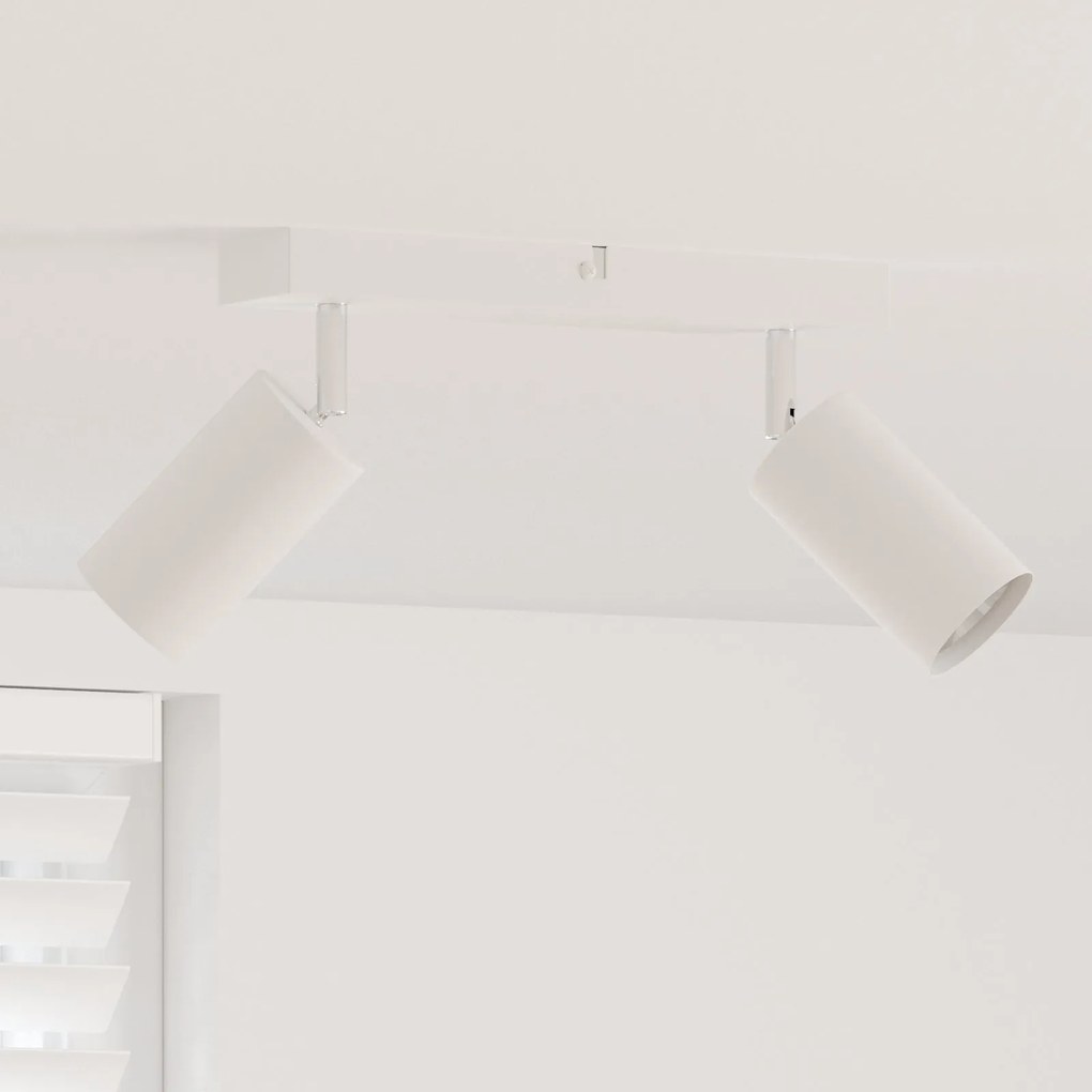Spotlight de Teto 2 Via Ajustável Branco GU10