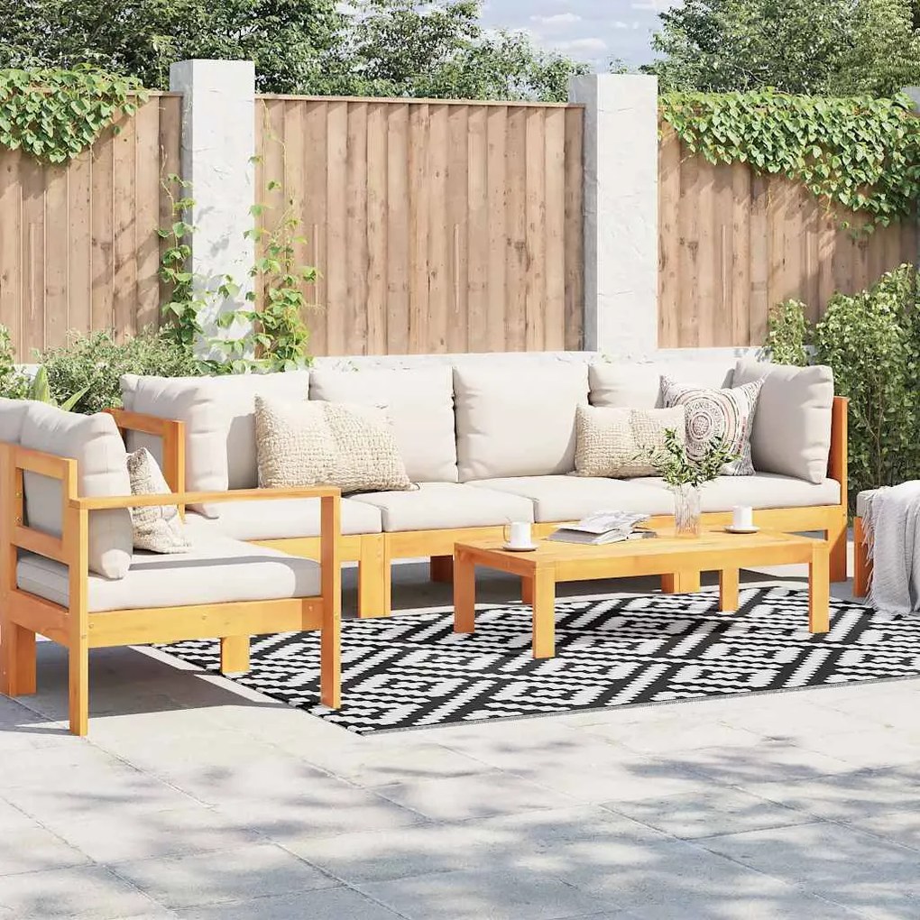 vidaXL Tapete de exterior 160x230 cm ARAKIL PP branco e preto