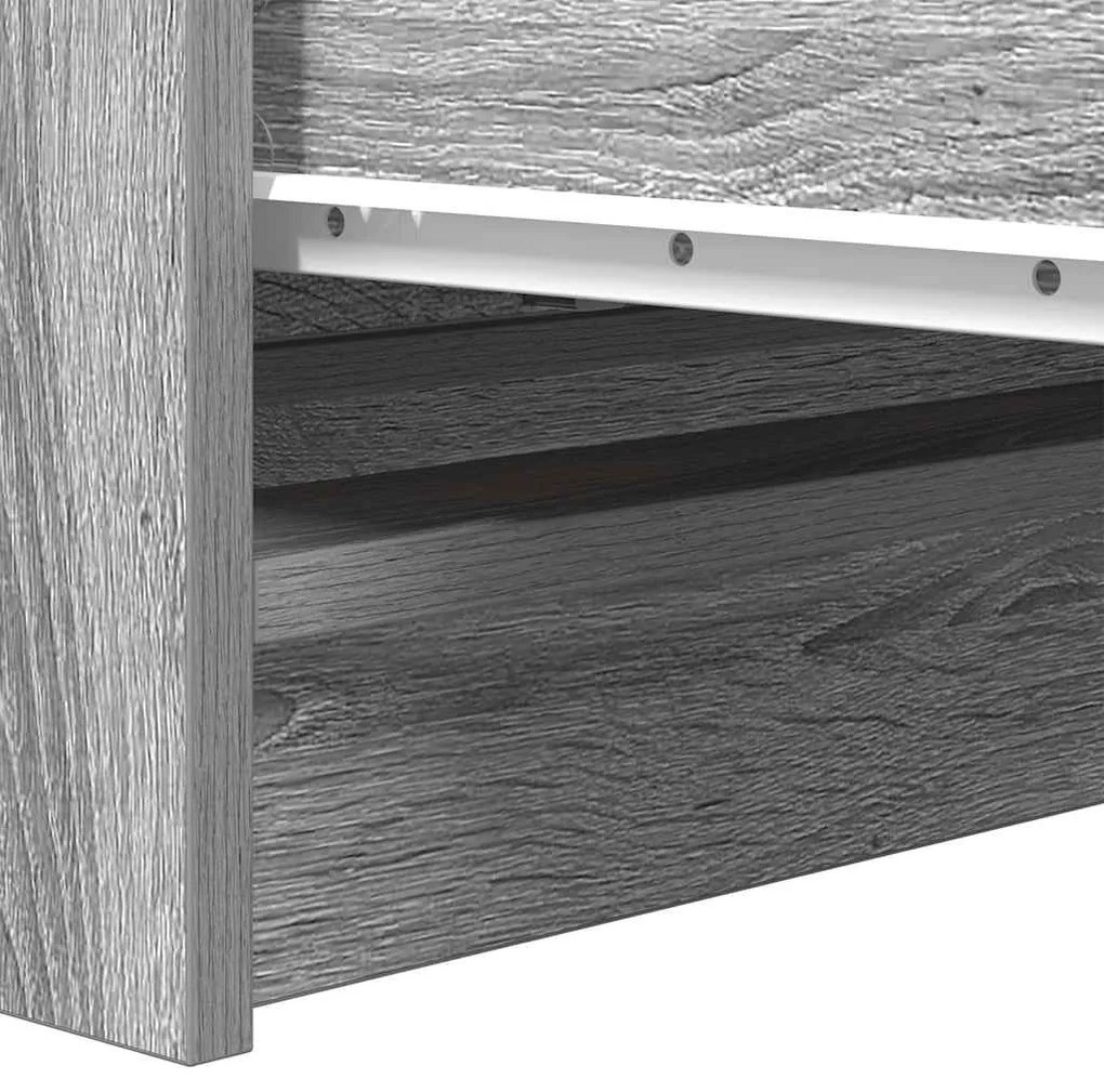 Aparador 80x35x76 cm derivados de madeira cinzento sonoma