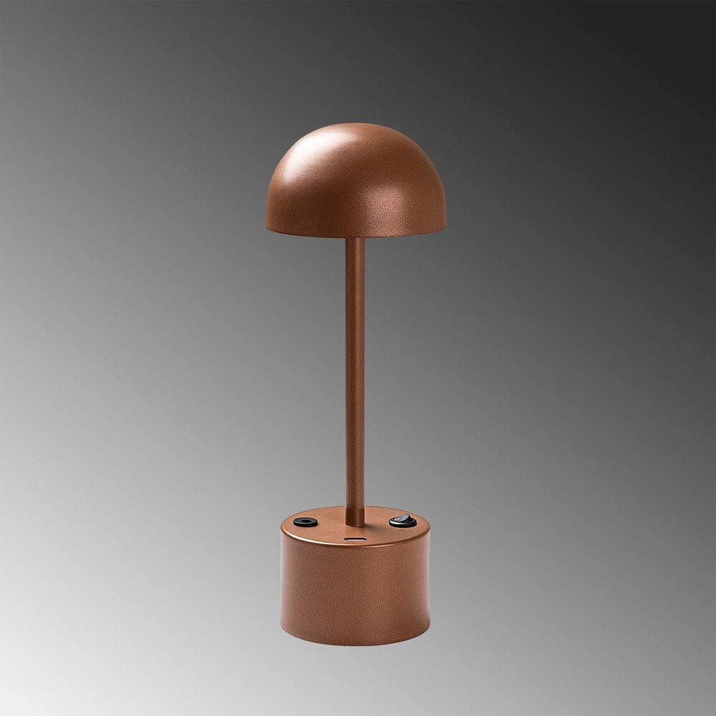 Candeeiro de Mesa Sept – Cobre – Diâmetro 10 cm Altura 29 cm