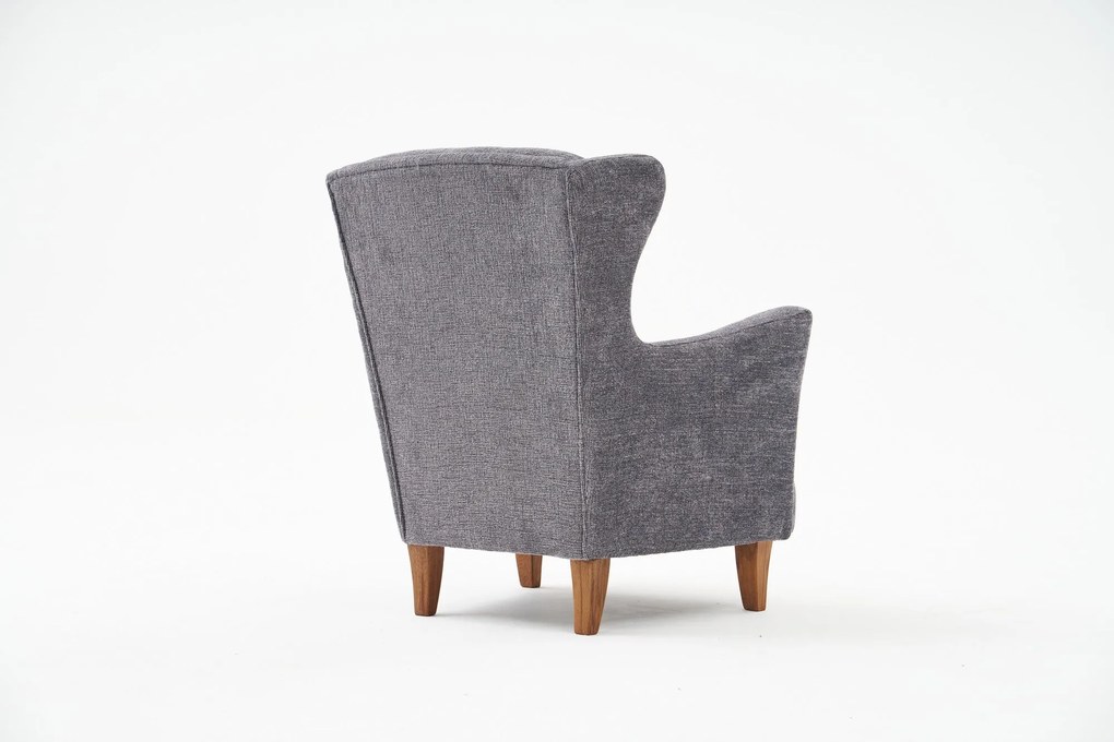 Wing Chair Lola Prestij – Cinzento – 77x98x80 cm