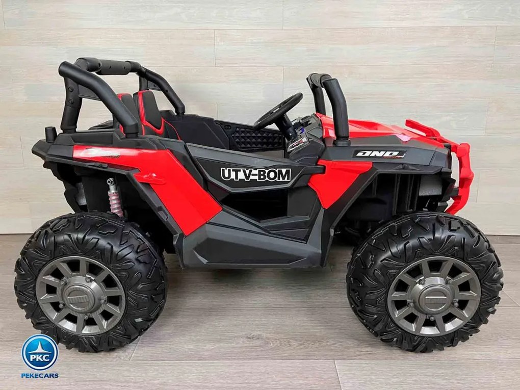 Carro eletrico crianças Buggy Dakar 24V MP4 Vermelho