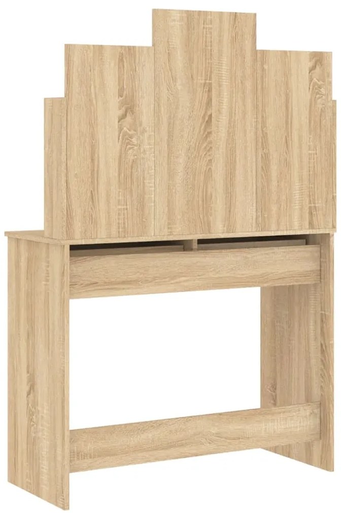 Toucador com espelho 96x39x142 cm cor carvalho sonoma