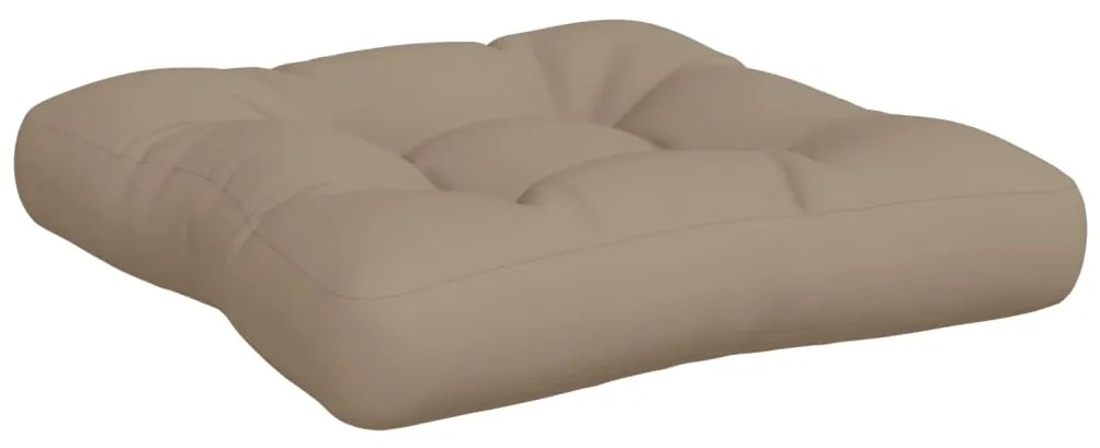 Almofadões de paletes 3 pcs tecido cinza-acastanhado