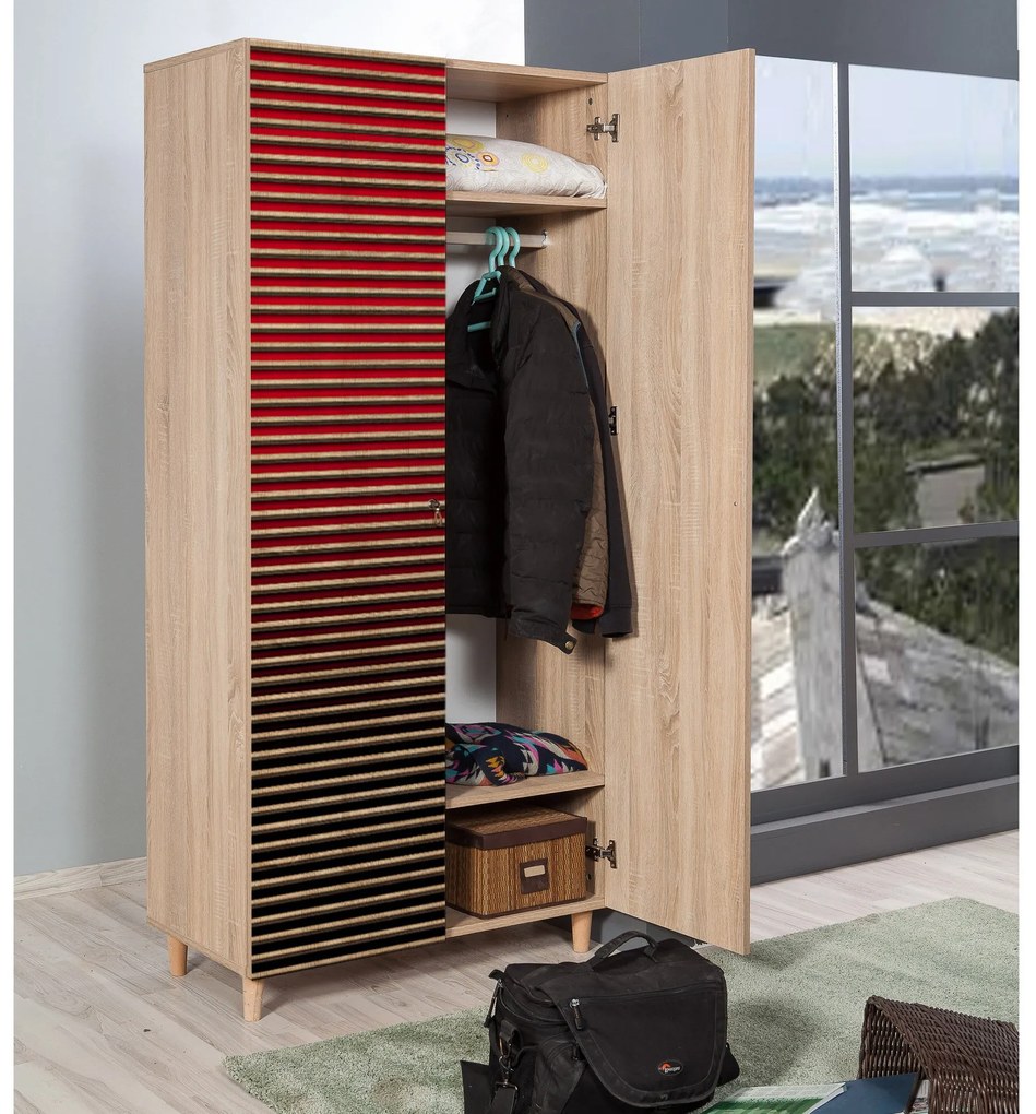 Roupeiro Stil – Carvalho Sonoma – 90x192x52 cm