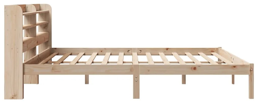 Cama sem colchão 200x200 cm madeira de pinho maciça