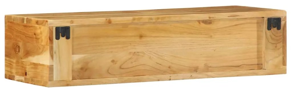 Armário de TV para parede 80x30x19 cm madeira acácia maciça