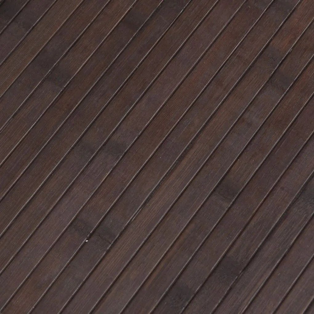 Divisória 165x400 cm bambu castanho-escuro