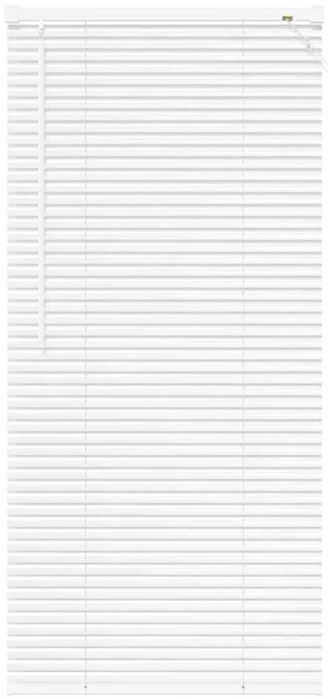 Persiana de Janela com cortinas Outros Manual Branco 80 x 130 cm Alumí