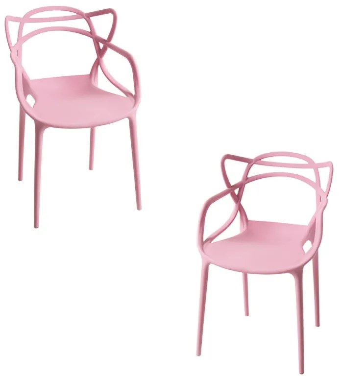 Pack 2 Cadeiras Korme Kid (Infantil) - Rosa