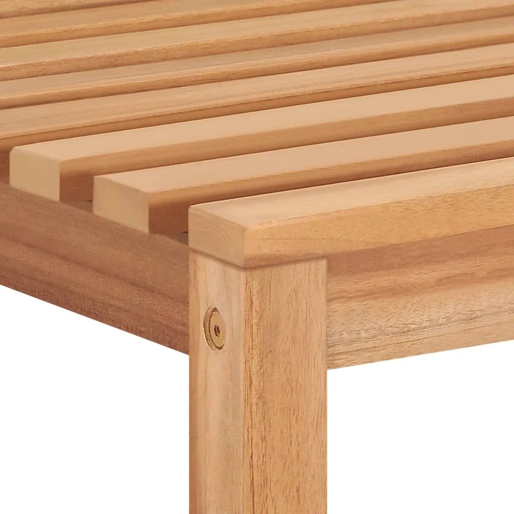5 pcs conjunto de jantar para jardim madeira de teca maciça