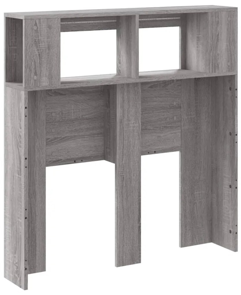 Cabeceira c/ LEDs 100x18,5x103,5 cm sonoma cinzento